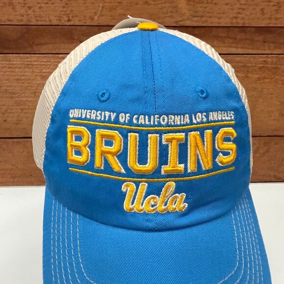UCLA BRUINS One Size Snap Back Cap Hat Mesh Back Embroidered Captivating NWT - Picture 4 of 11